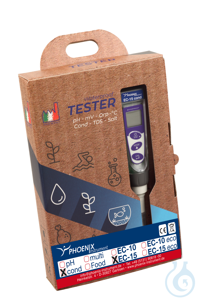pH-tester met batterijen en toebehoren in draagkoffer